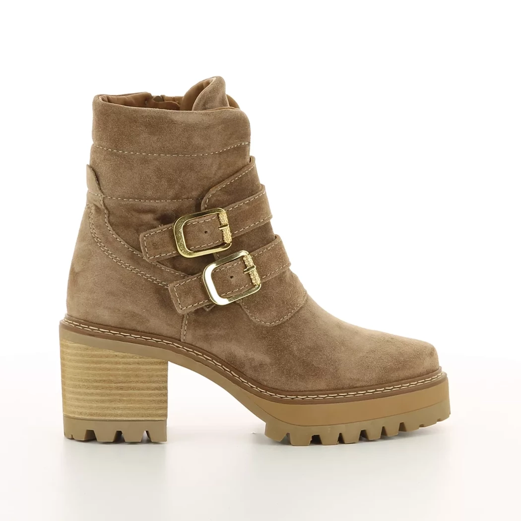 Image (2) de la chaussures Alpe - Boots Taupe en Cuir nubuck