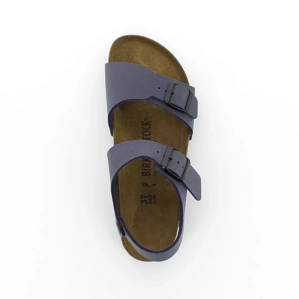 Image (6) de la chaussures Birkenstock - Sandales et Nu-Pieds Bleu en Cuir synthétique