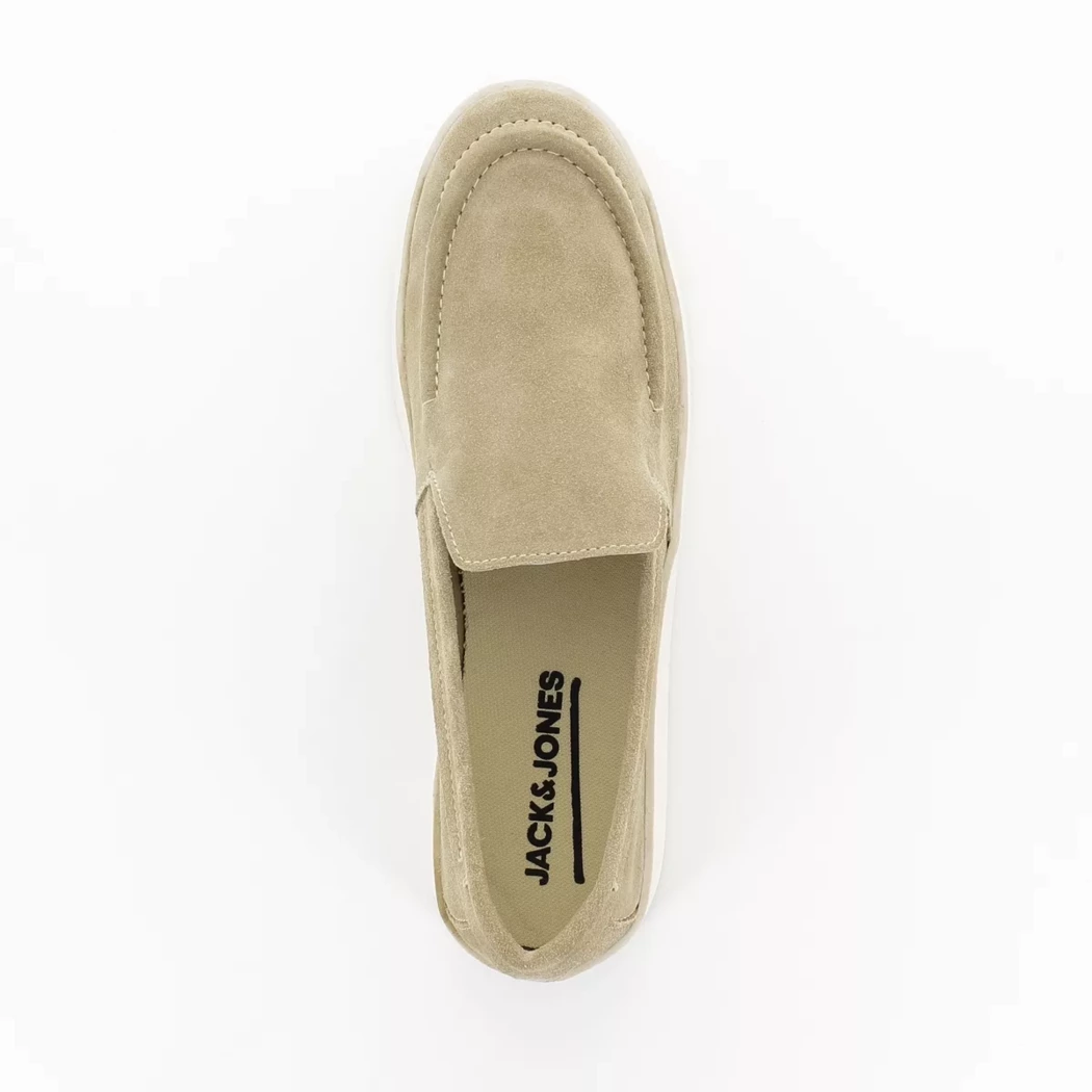 Image (6) de la chaussures Jack & Jones - Mocassins Beige en Cuir nubuck