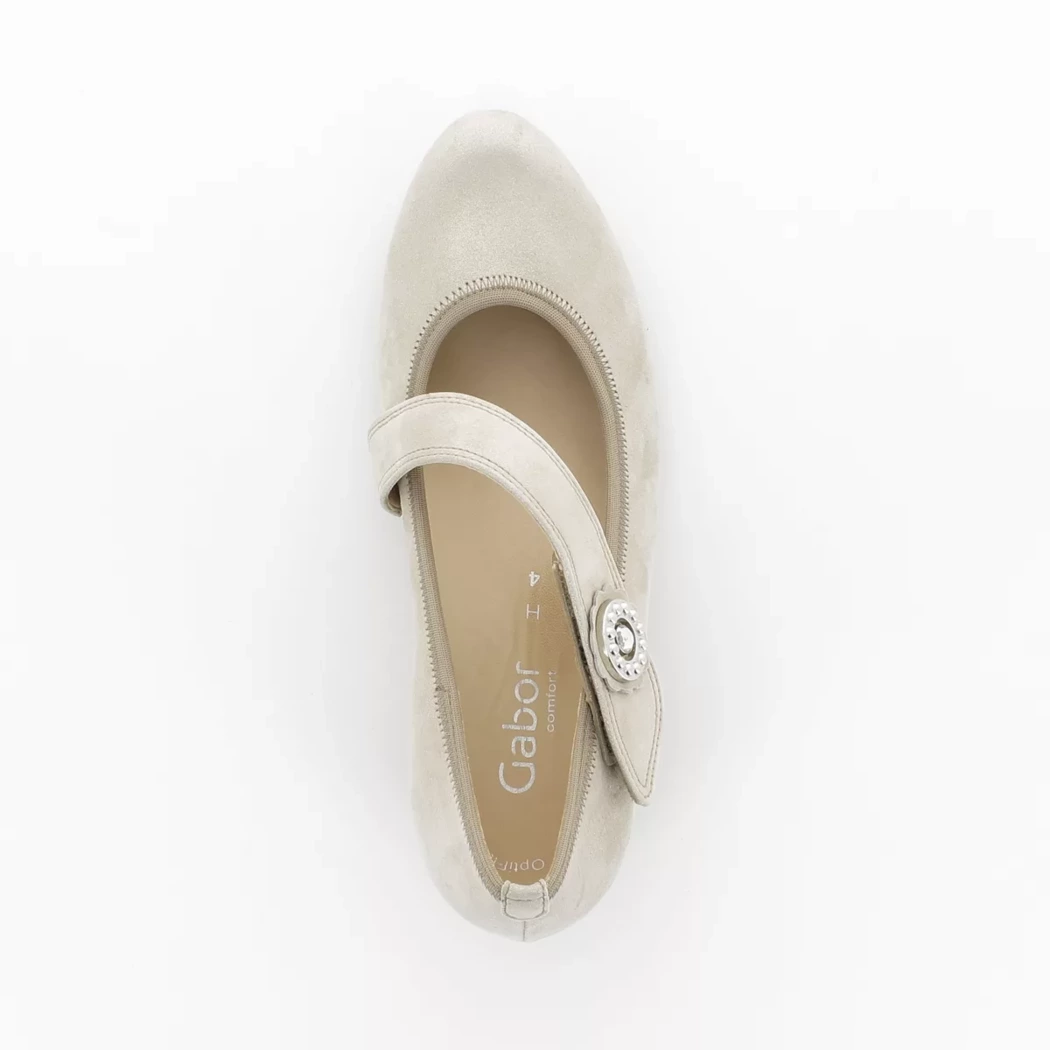 Image (6) de la chaussures Gabor - Escarpins Taupe en Cuir nubuck