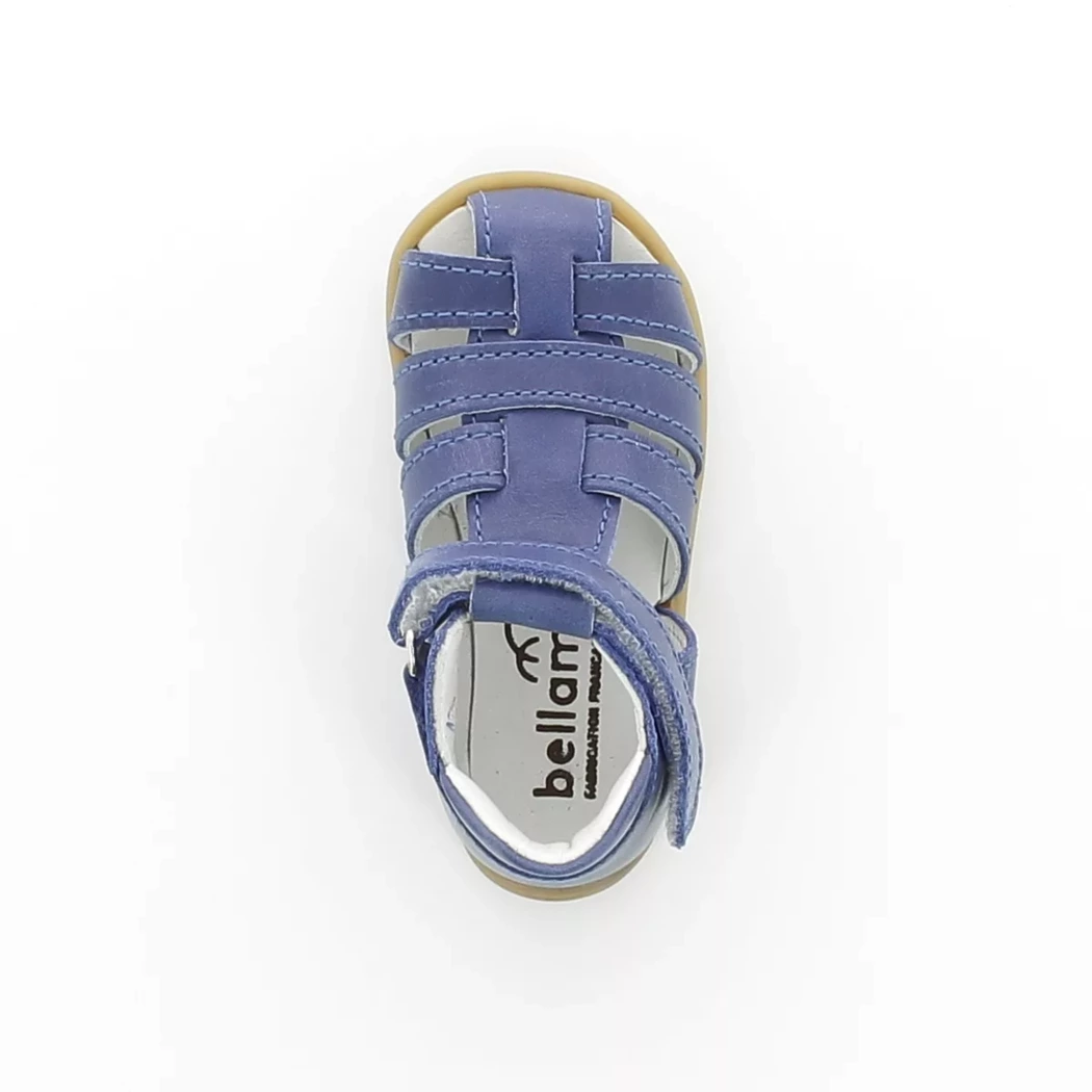 Image (6) de la chaussures Bellamy - Sandales et Nu-Pieds Bleu en Cuir