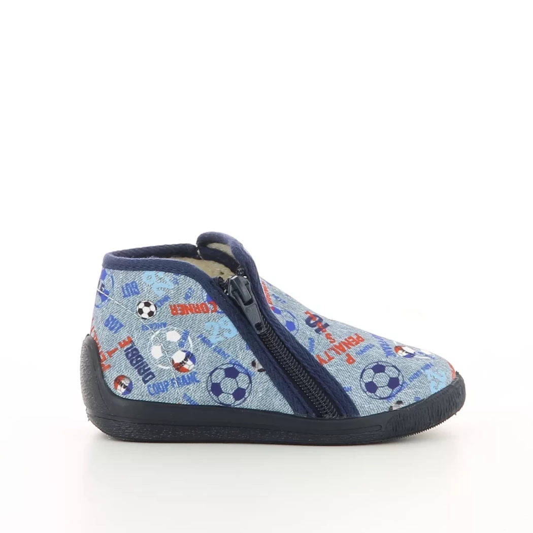 Image (2) de la chaussures Bellamy - Pantoufles et Chaussons Bleu en Textile
