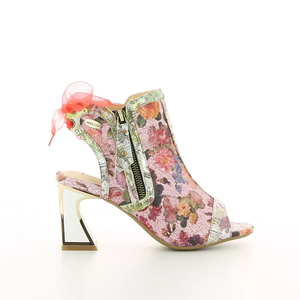 Image (2) de la chaussures Laura Vita - Sandales et Nu-Pieds Rose en Cuir
