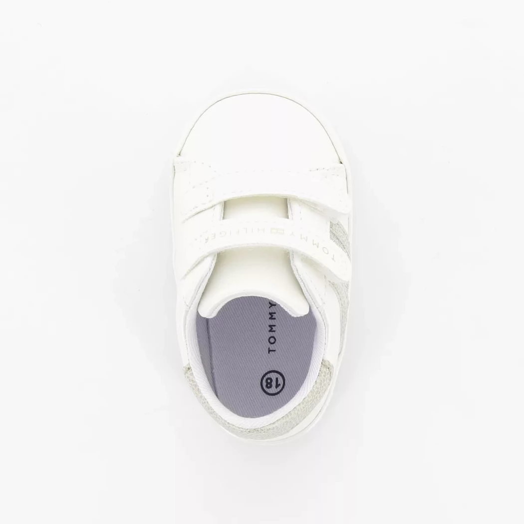 Image (6) de la chaussures Tommy Hilfiger - Chaussons bébé Blanc en Cuir synthétique
