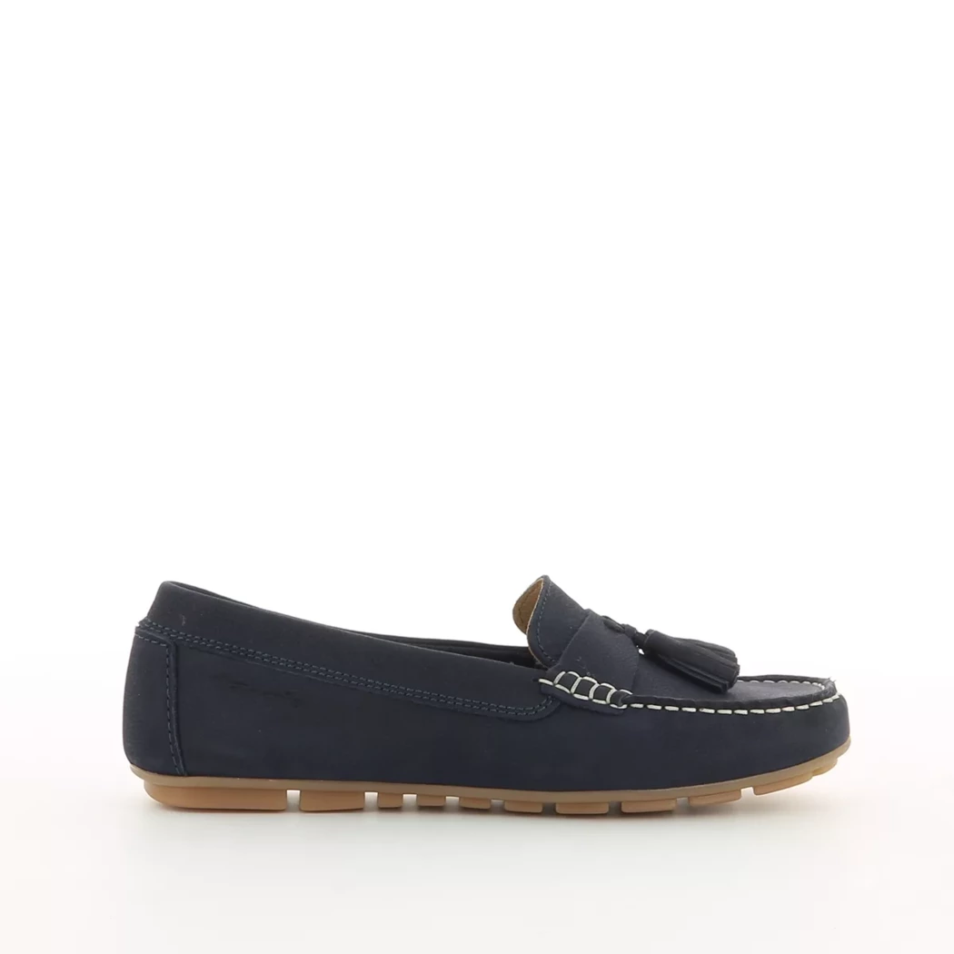 Image (2) de la chaussures Tamaris - Mocassins Bleu en Cuir nubuck