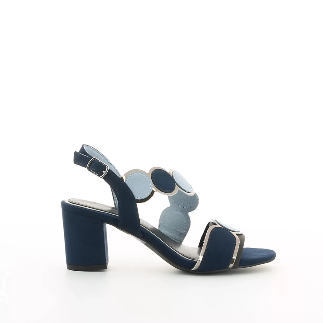 Image (2) de la chaussures Marco Tozzi - Sandales et Nu-Pieds Bleu en Cuir synthétique