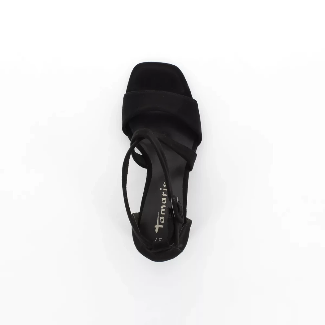 Image (6) de la chaussures Tamaris - Sandales et Nu-Pieds Noir en Cuir synthétique