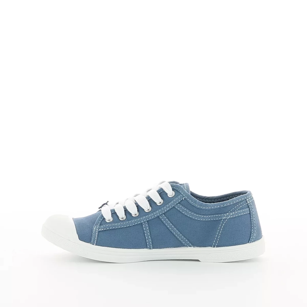 Image (4) de la chaussures Le Temps des Cerises - Baskets Bleu en Textile