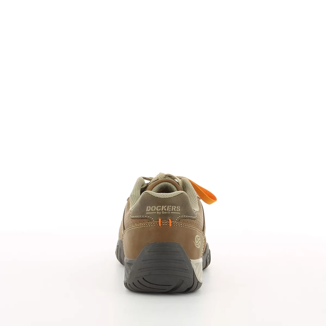 Image (3) de la chaussures Dockers - Baskets Cuir naturel / Cognac en Cuir synthétique