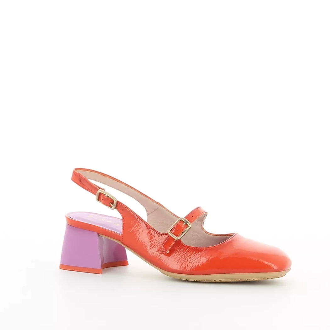Image (1) de la chaussures Hispanitas - Escarpins Rouge en Cuir vernis
