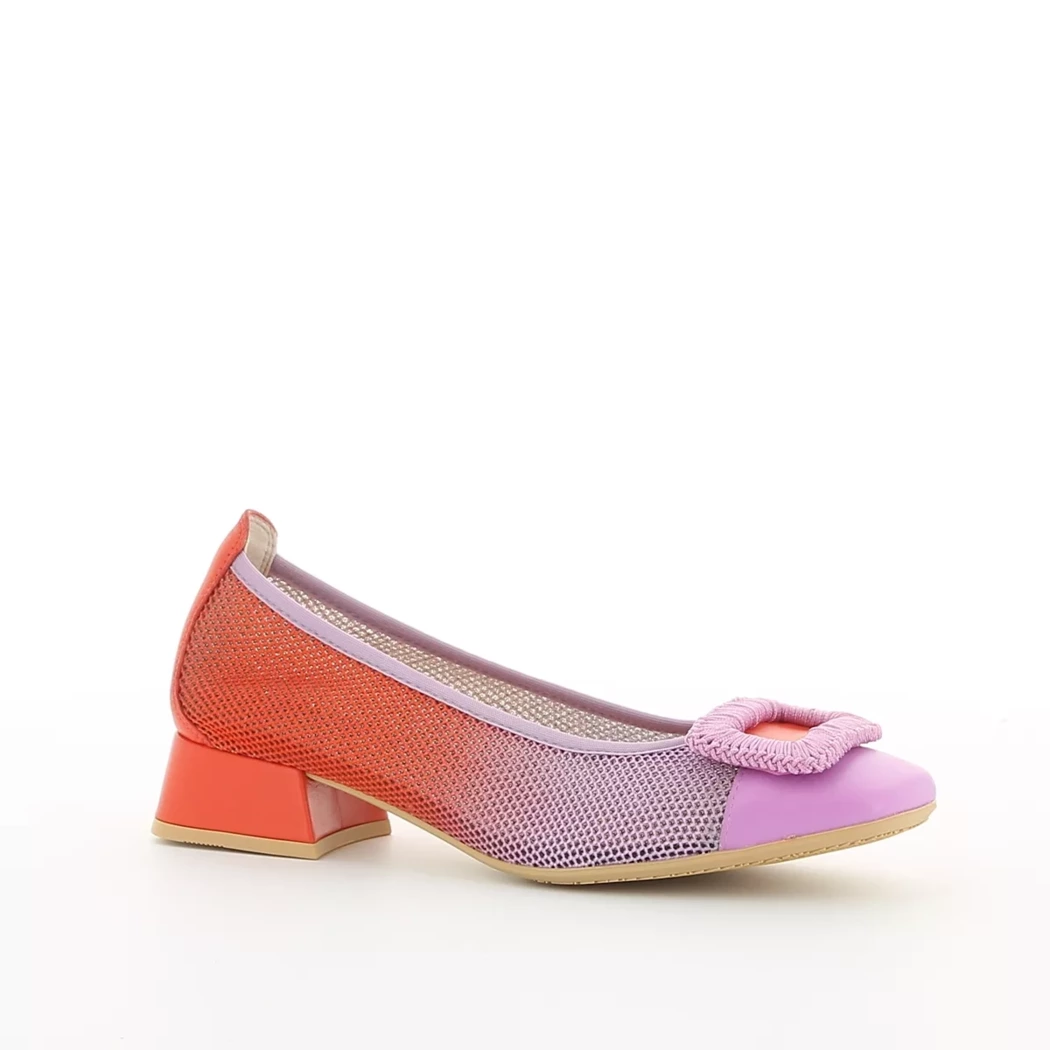Image (1) de la chaussures Hispanitas - Ballerines Violet / Lilas en Cuir et textile