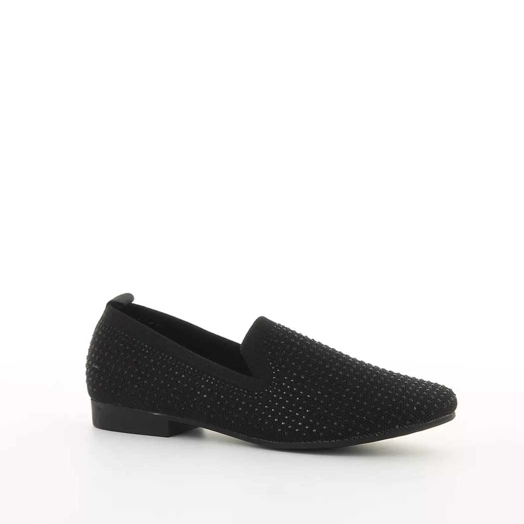 Image (1) de la chaussures 2 Go - Mocassins Noir en Textile