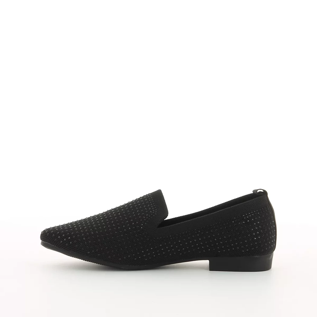 Image (4) de la chaussures 2 Go - Mocassins Noir en Textile