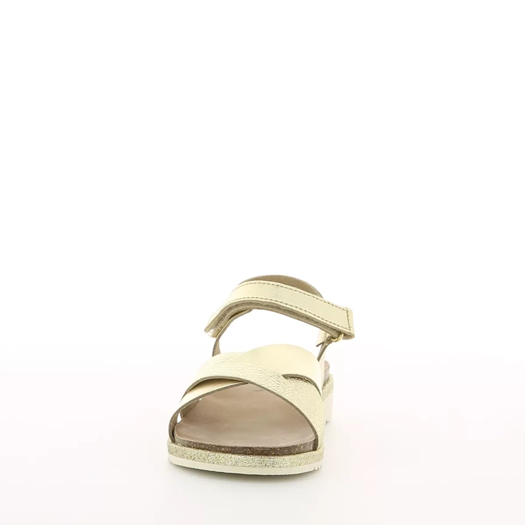 Image (5) de la chaussures Quala - Sandales et Nu-Pieds Or / Bronze / Platine en Cuir
