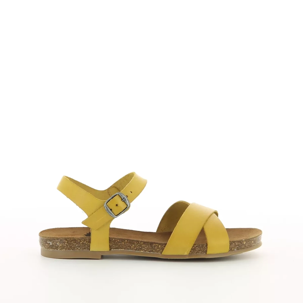 Image (2) de la chaussures Cosmos Comfort - Sandales et Nu-Pieds Jaune en Cuir