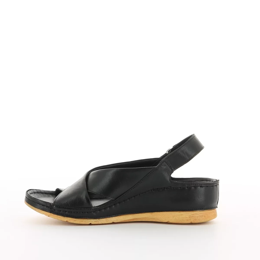 Image (4) de la chaussures Karyoka - Sandales et Nu-Pieds Noir en Cuir
