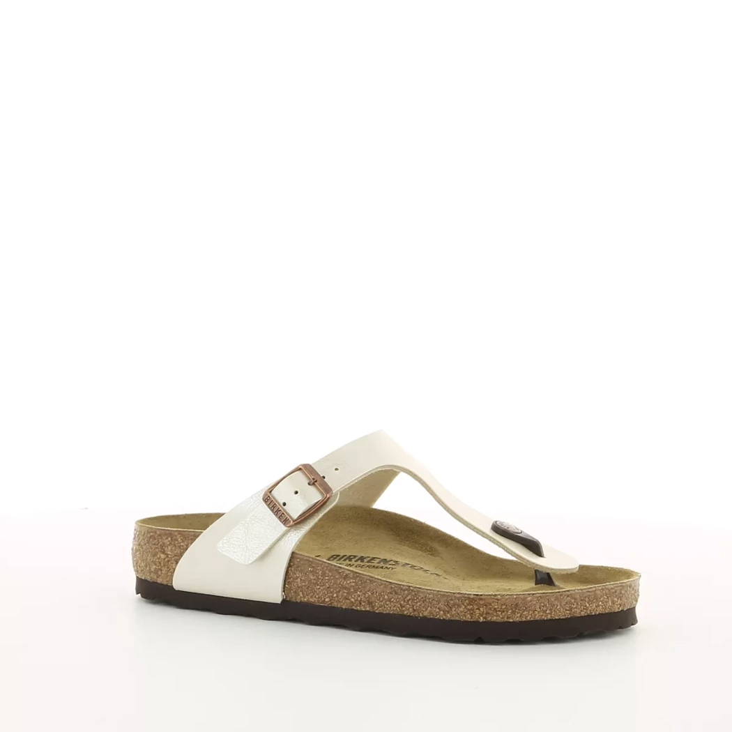 Image (1) de la chaussures Birkenstock - Mules et Sabots Beige en Cuir synthétique