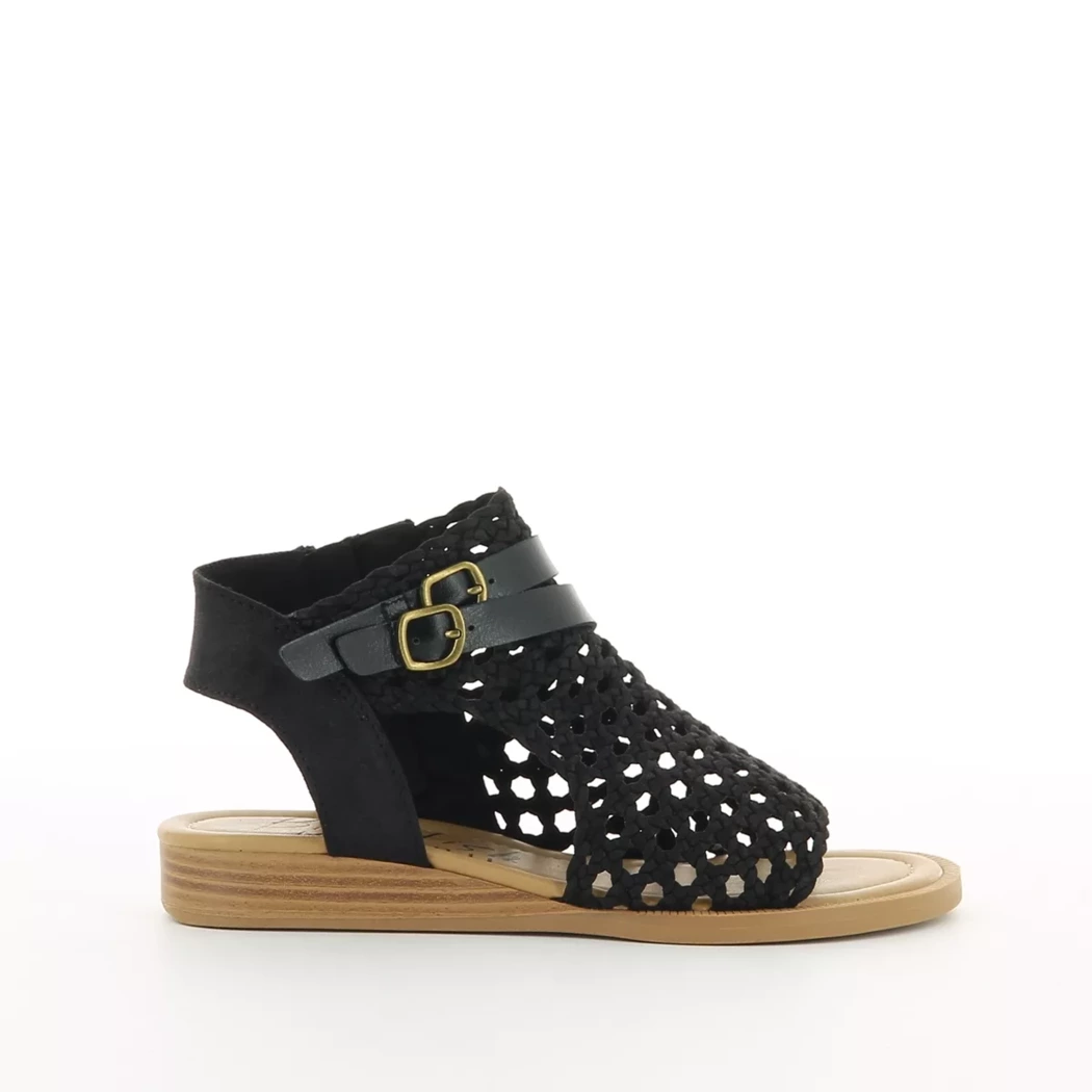 Image (2) de la chaussures Blowfish - Sandales et Nu-Pieds Noir en Textile
