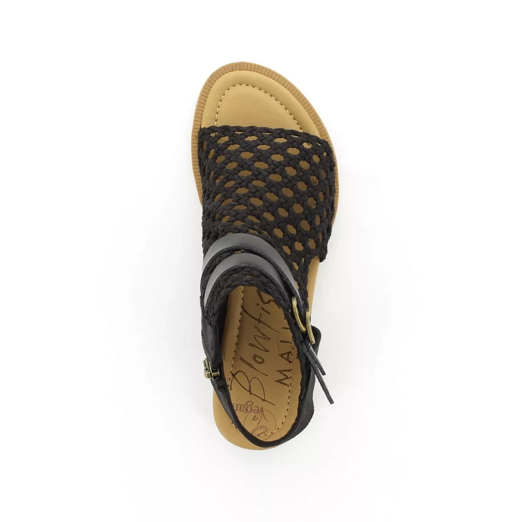 Image (6) de la chaussures Blowfish - Sandales et Nu-Pieds Noir en Textile