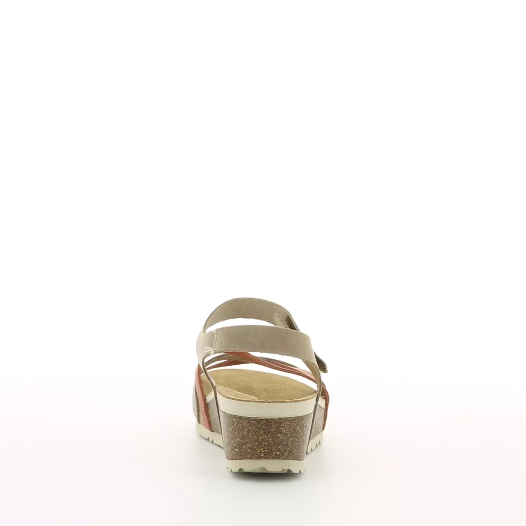 Image (3) de la chaussures Inter Bios - Sandales et Nu-Pieds Taupe en Cuir