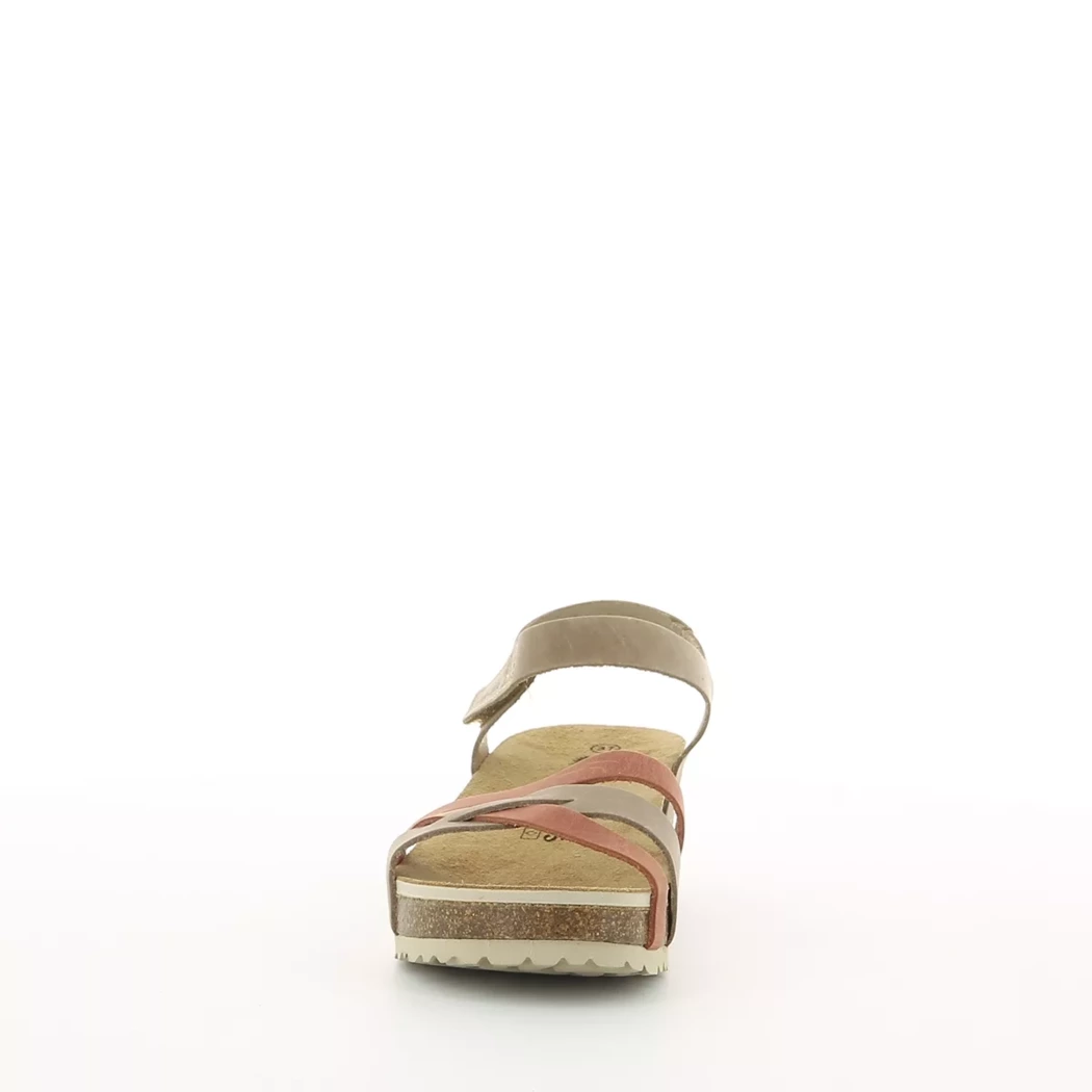 Image (5) de la chaussures Inter Bios - Sandales et Nu-Pieds Taupe en Cuir