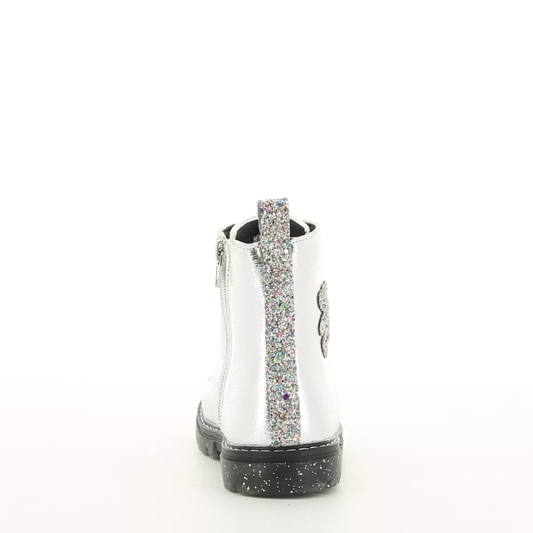 Image (3) de la chaussures Lulu Castagnette - Bottines Argent en Cuir synthétique