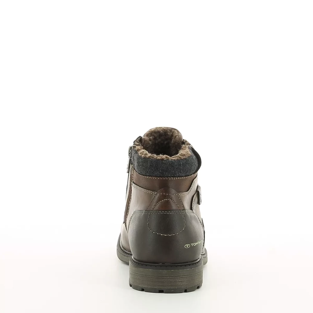 Image (3) de la chaussures Tom Tailor - Bottines Marron en Cuir synthétique