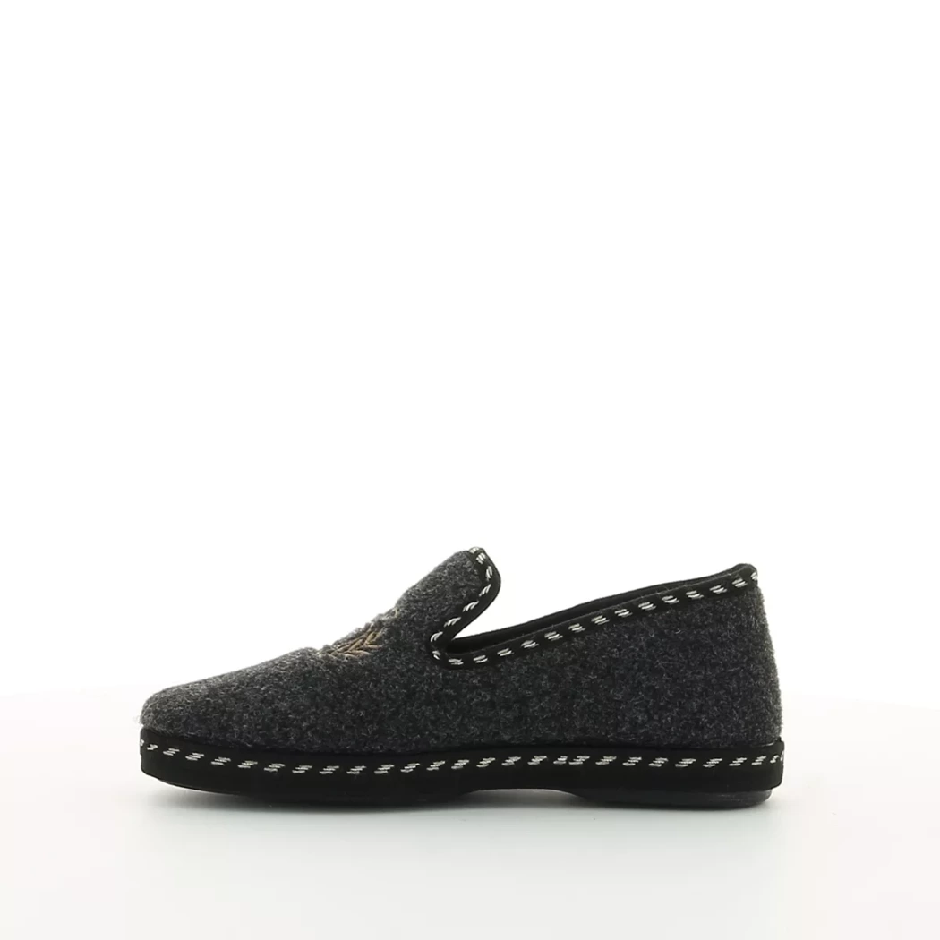 Image (4) de la chaussures La Maison de l'Espadrille - Pantoufles et Chaussons Noir en Textile