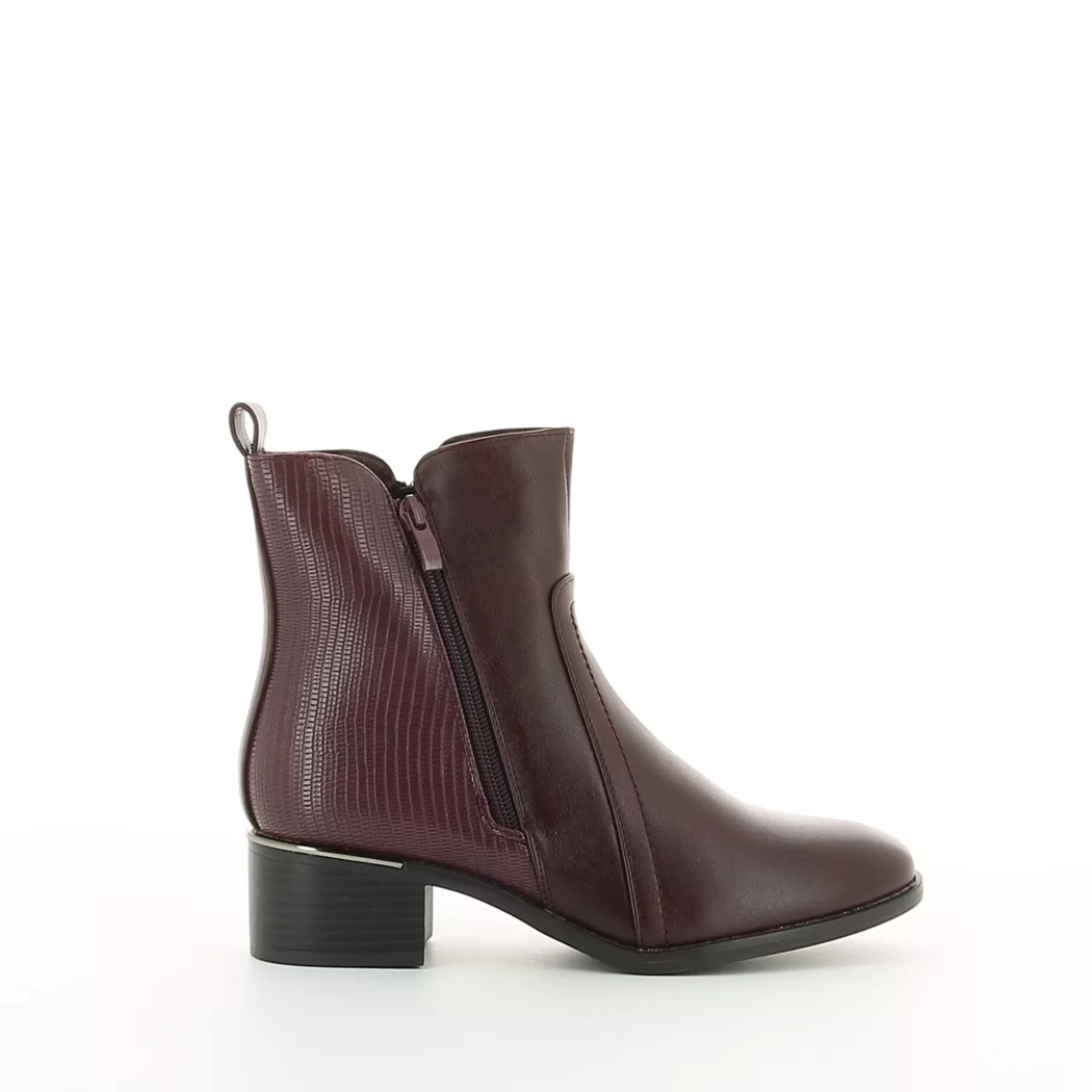 Image (2) de la chaussures Pretty Stories - Boots Bordeaux en Cuir synthétique