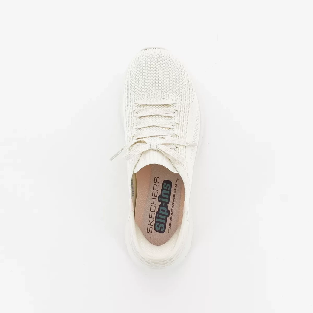 Image (6) de la chaussures Skechers - Baskets Blanc en Textile