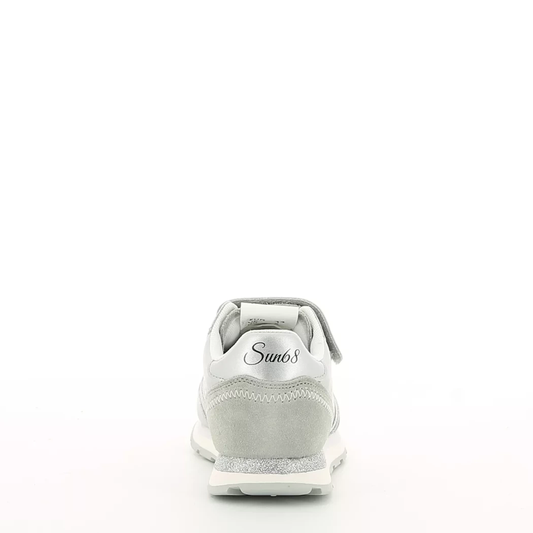 Image (3) de la chaussures Sun68 - Baskets Argent en Cuir