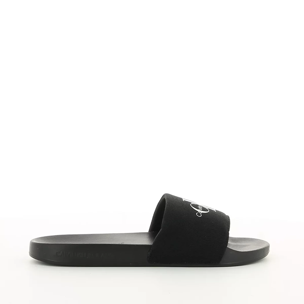 Image (2) de la chaussures Calvin Klein - Tongs et Plage Noir en Textile