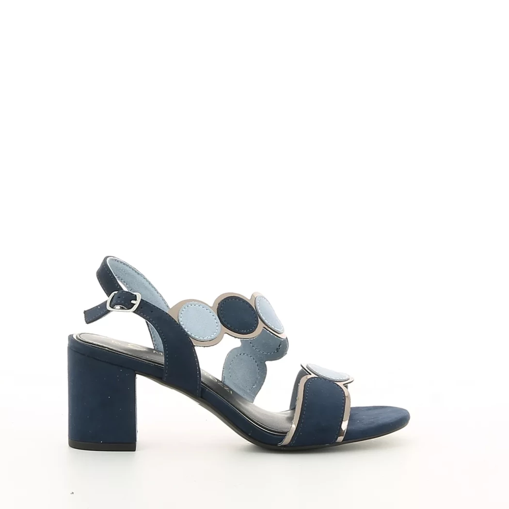 Image (2) de la chaussures Marco Tozzi - Sandales et Nu-Pieds Bleu en Cuir synthétique
