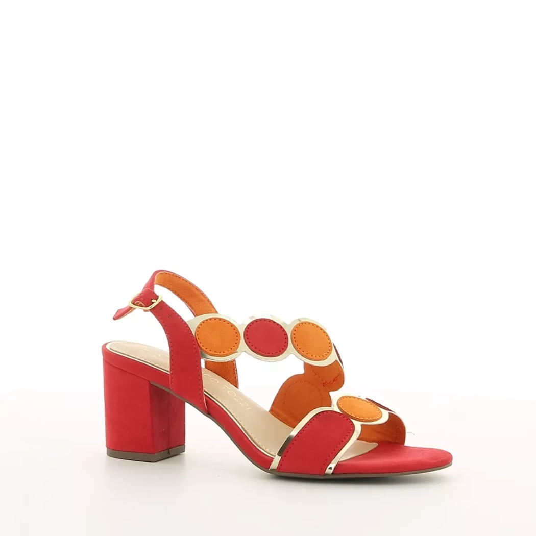 Image (1) de la chaussures Marco Tozzi - Sandales et Nu-Pieds Rouge en Cuir synthétique