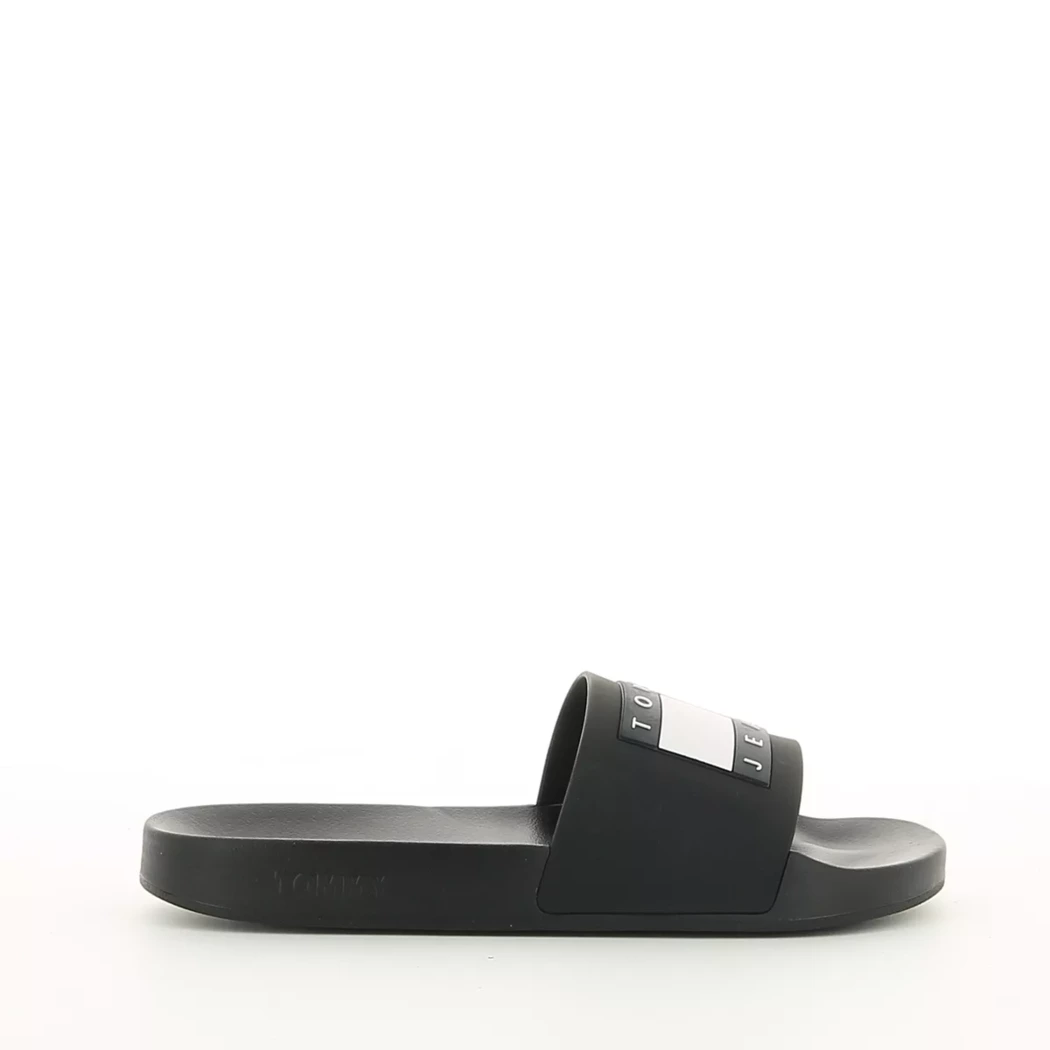 Image (2) de la chaussures Tommy Hilfiger - Tongs et Plage Noir en Caoutchouc