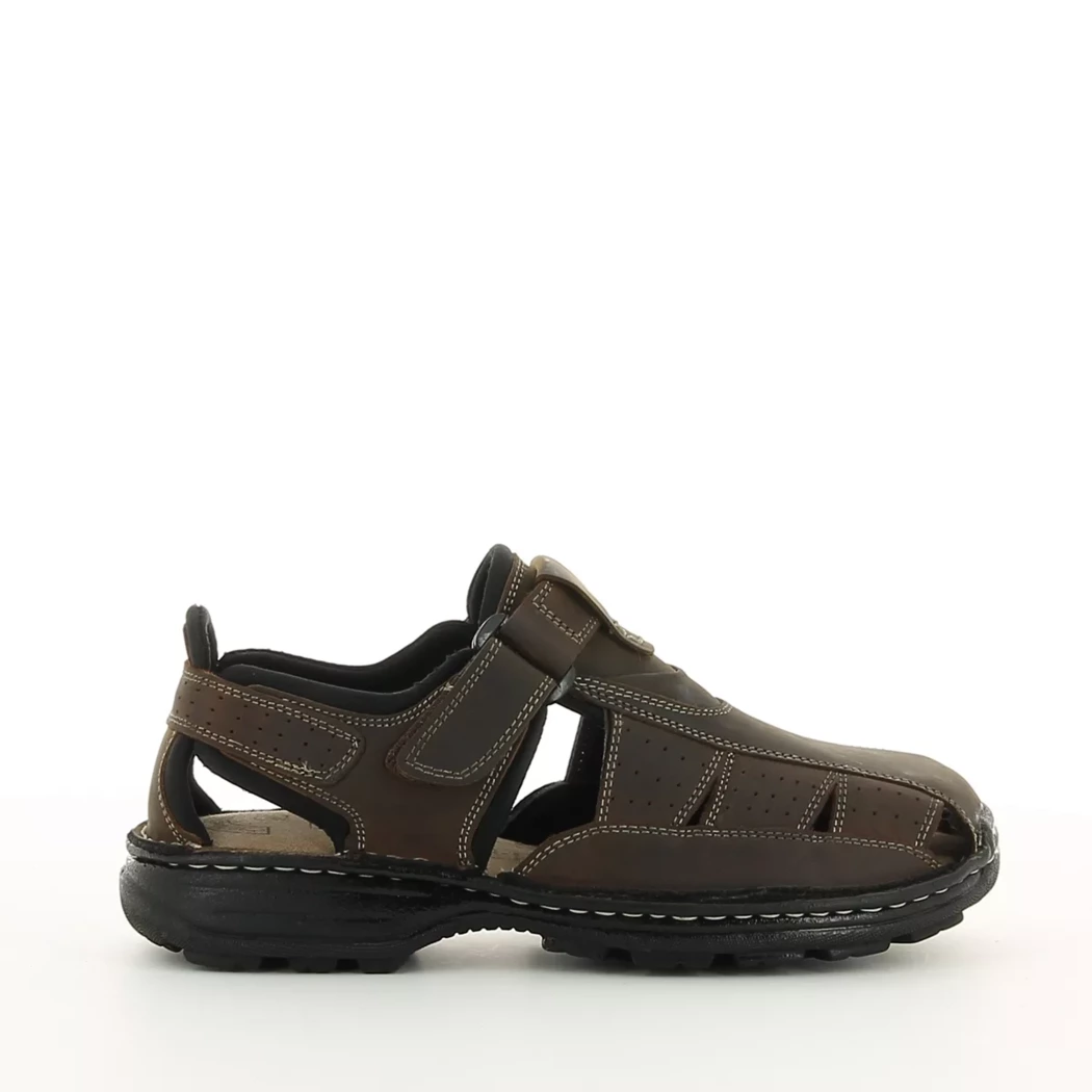 Image (2) de la chaussures Trek Stone - Sandales et Nu-Pieds Marron en Cuir synthétique