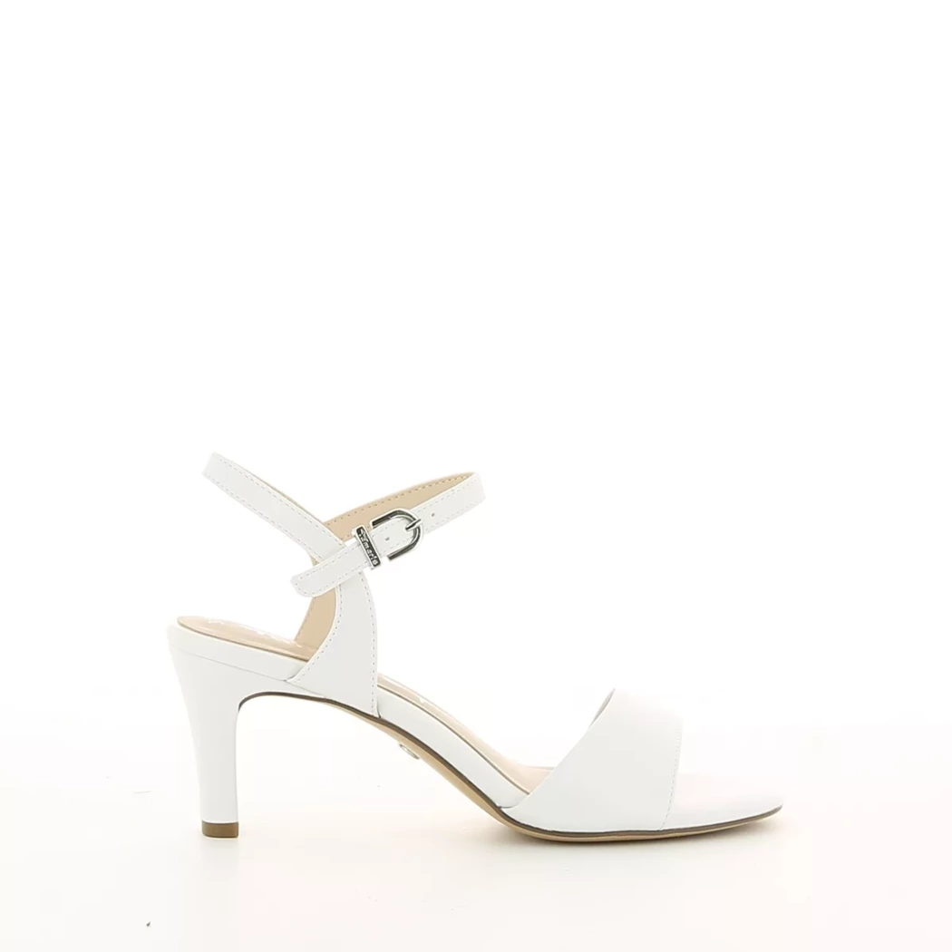 Image (2) de la chaussures Tamaris - Sandales et Nu-Pieds Blanc en Cuir synthétique