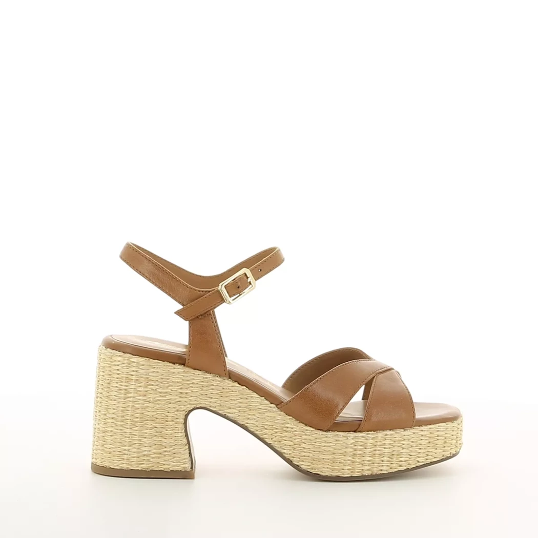 Image (2) de la chaussures Tamaris - Sandales et Nu-Pieds Cuir naturel / Cognac en Cuir