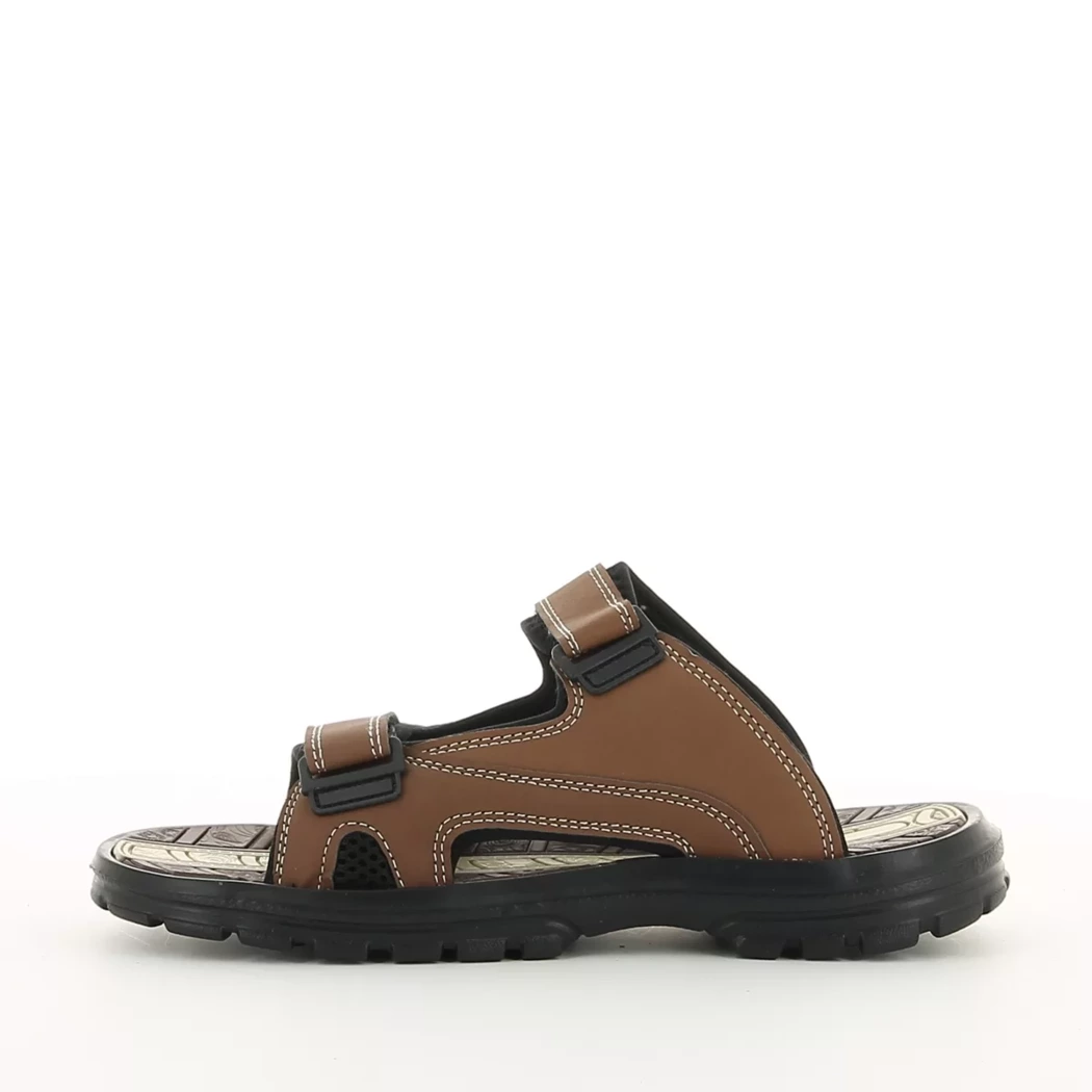 Image (4) de la chaussures Atlas - Mules et Sabots Marron en Cuir synthétique