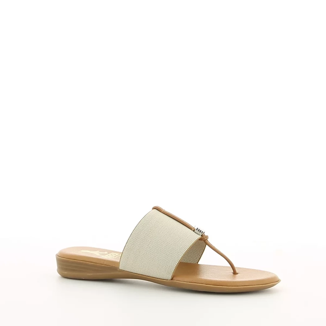 Image (1) de la chaussures 2 Go - Mules et Sabots Beige en Textile