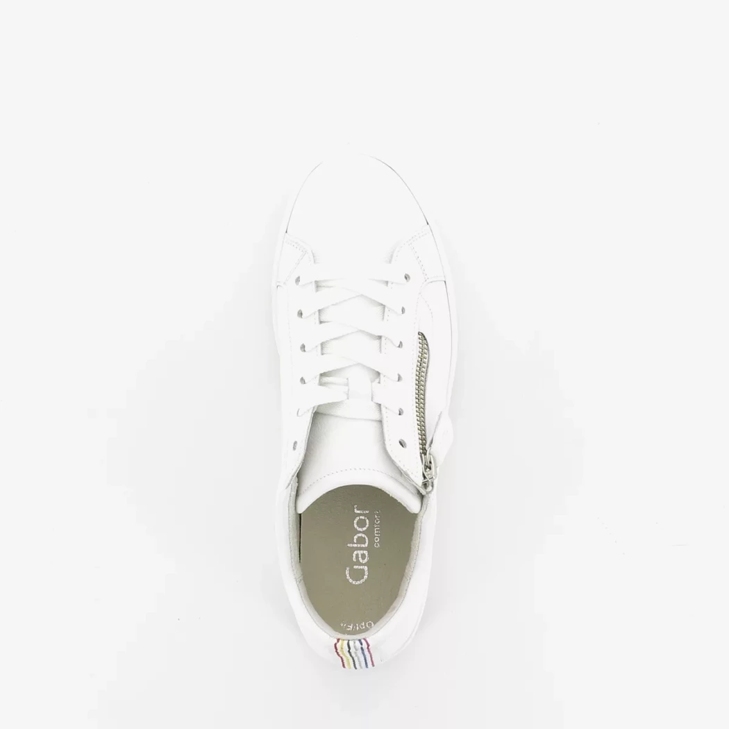 Image (6) de la chaussures Gabor - Baskets Blanc en Cuir