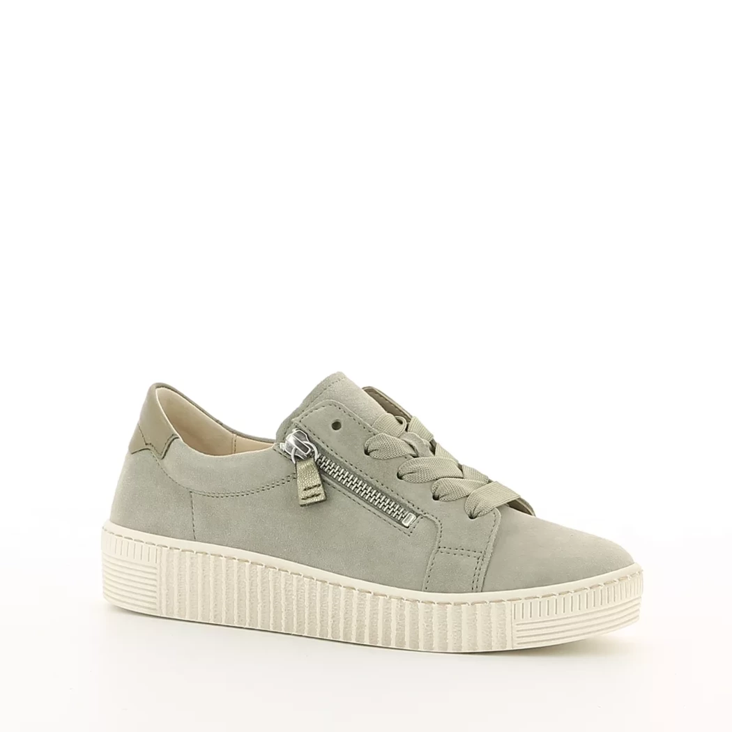 Image (1) de la chaussures Gabor - Baskets Vert en Cuir nubuck