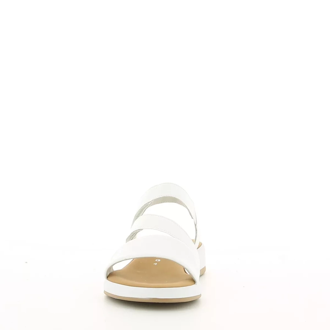 Image (5) de la chaussures Gabor - Sandales et Nu-Pieds Blanc en Cuir