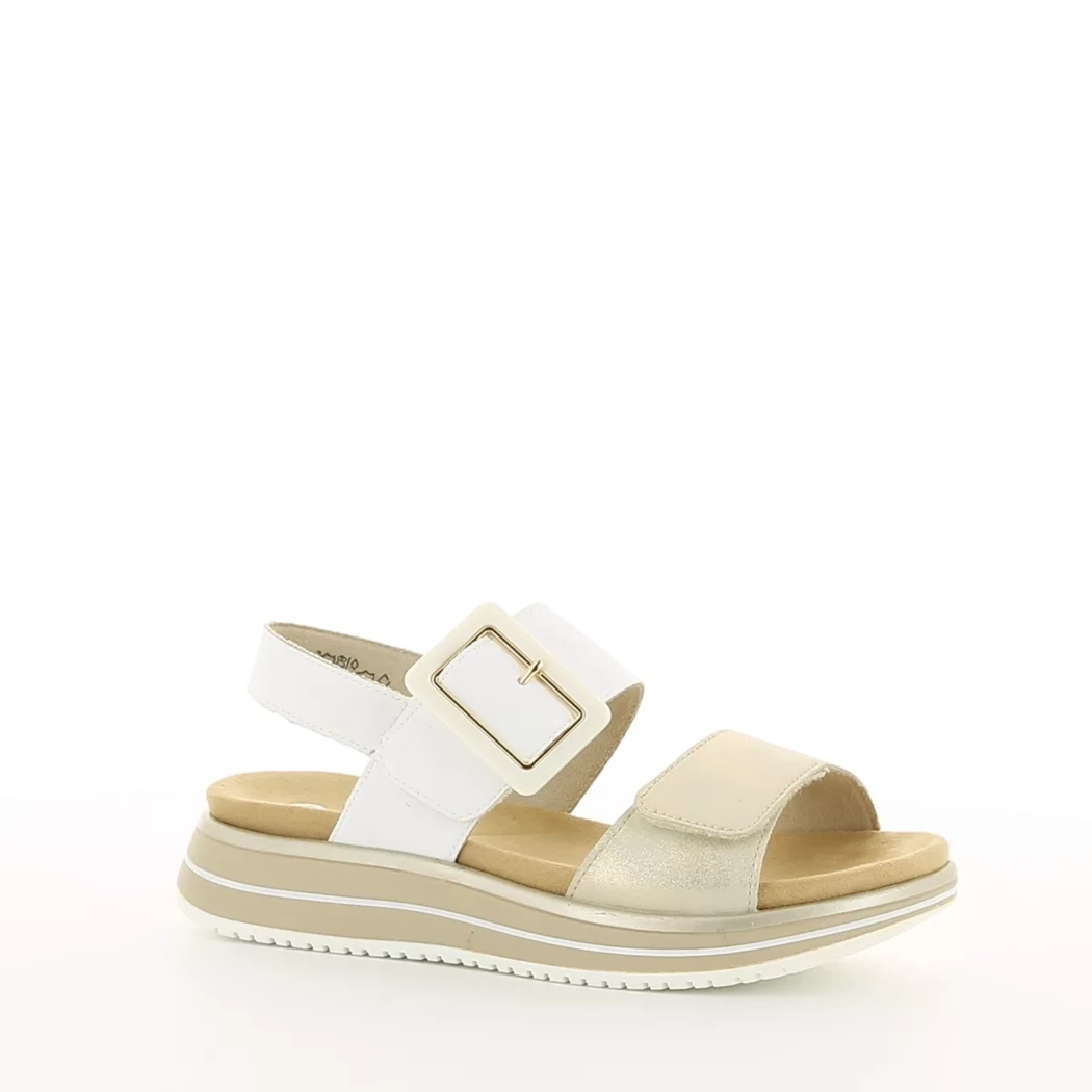 Image (1) de la chaussures Remonte - Sandales et Nu-Pieds Or / Bronze / Platine en Cuir