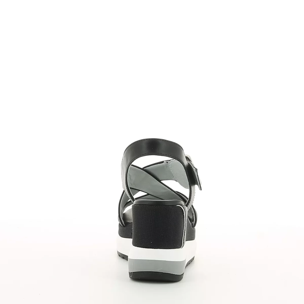 Image (3) de la chaussures Nero Giardini - Sandales et Nu-Pieds Noir en Cuir