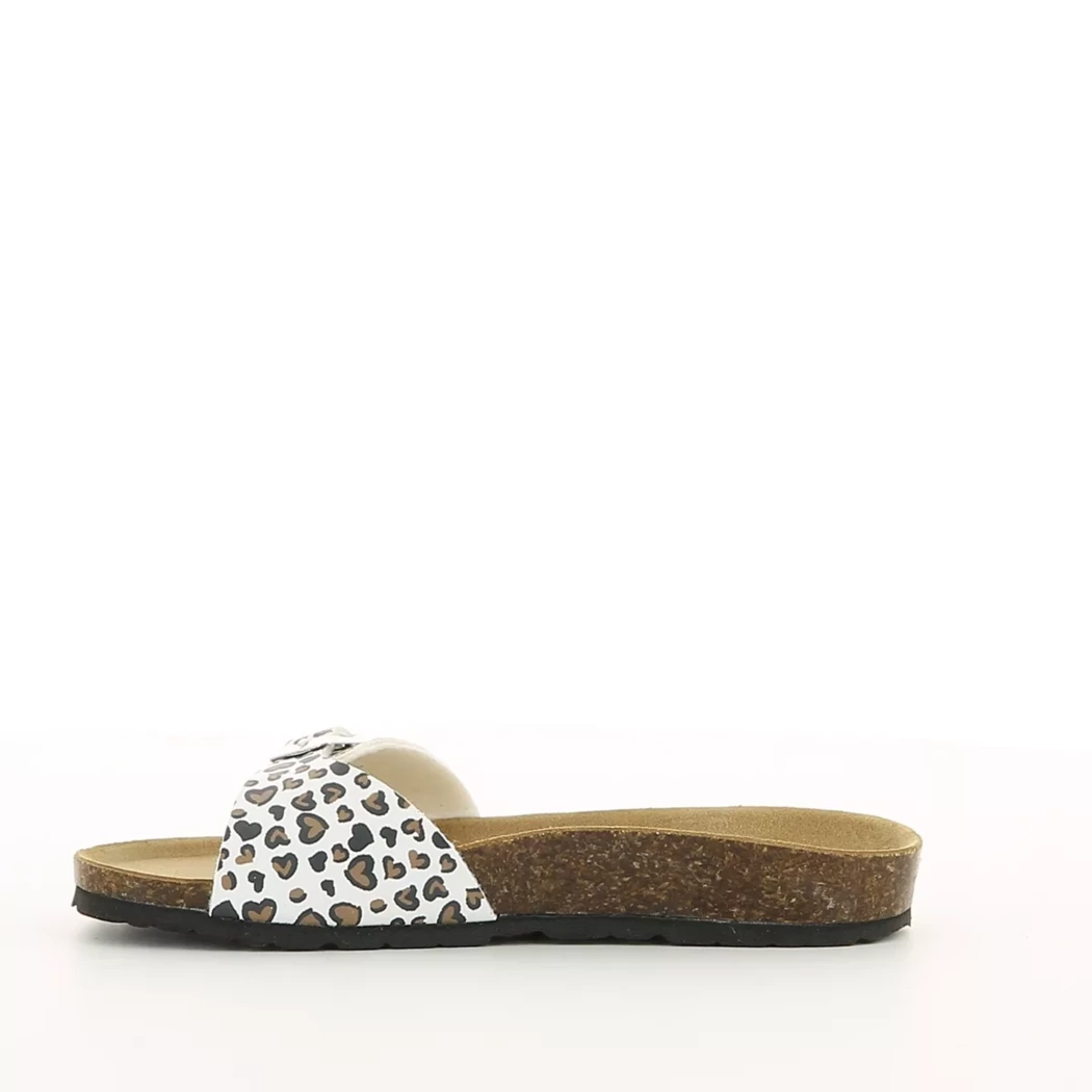 Image (4) de la chaussures Gextop - Sandales et Nu-Pieds Blanc en Cuir synthétique