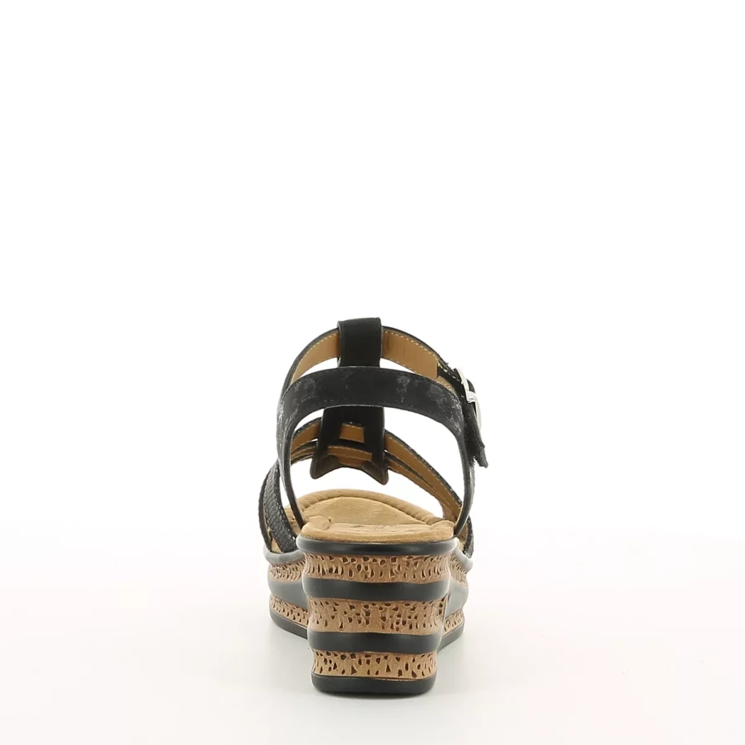 Image (3) de la chaussures Divina - Sandales et Nu-Pieds Noir en Cuir synthétique