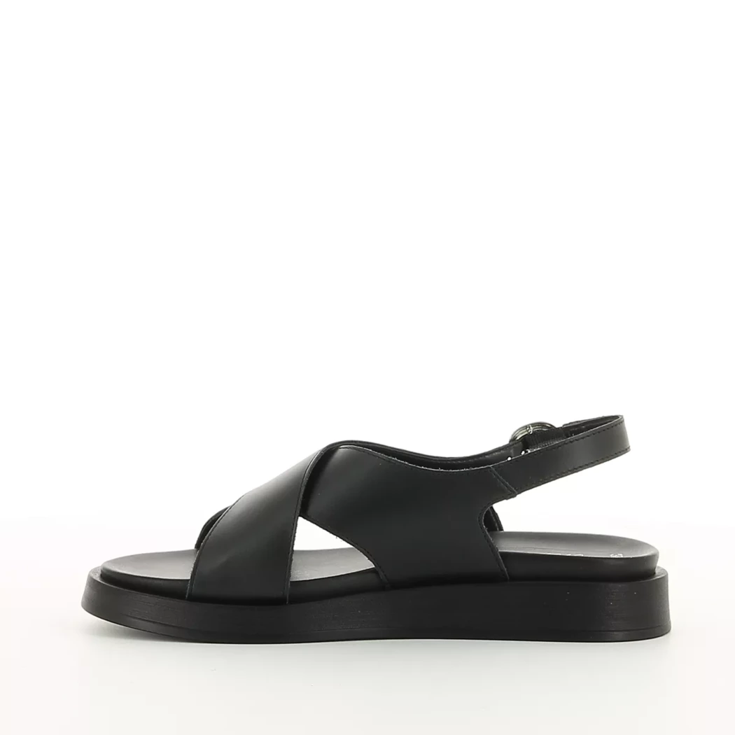 Image (4) de la chaussures Miss Boho - Sandales et Nu-Pieds Noir en Cuir