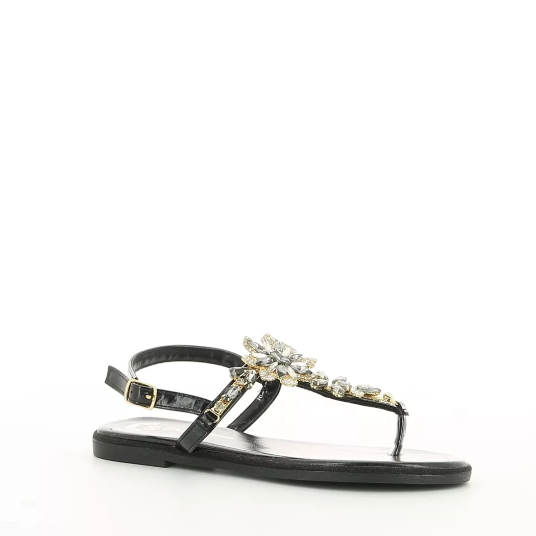 Image (1) de la chaussures Pretty Stories - Sandales et Nu-Pieds Noir en Cuir synthétique