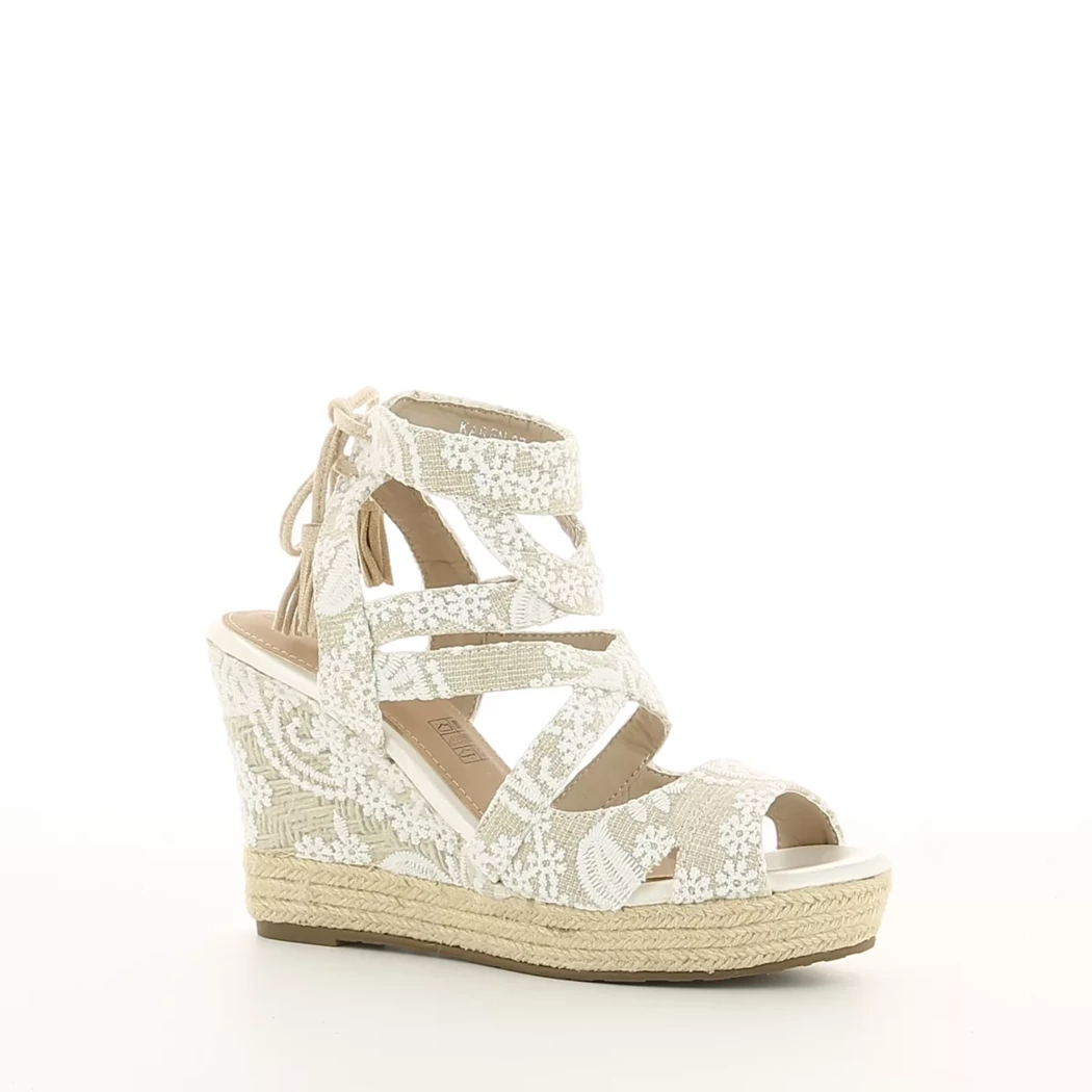 Image (1) de la chaussures Pretty Stories - Sandales et Nu-Pieds Blanc en Textile